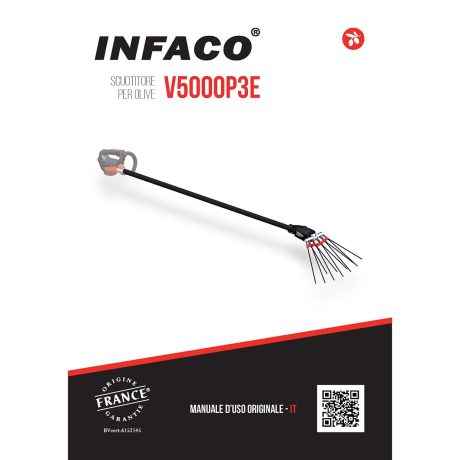 Notice vibreur à olives V5000 sur poignée multifonction PW3 en Italien - INFACO