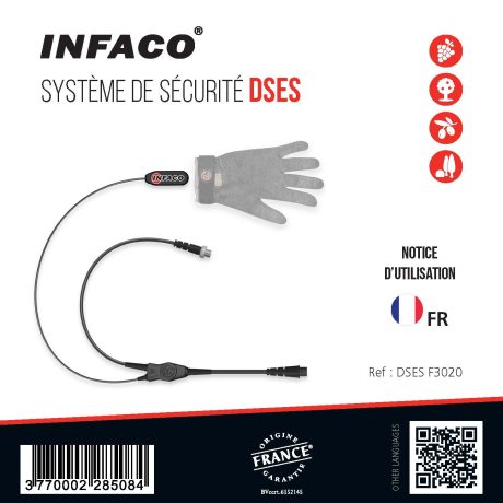 Notice système sécurité DSES pour sécateur électrique F3020 en Français - INFACO
