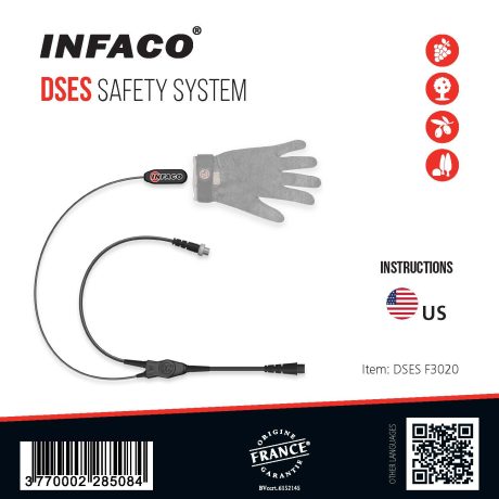 Notice système sécurité DSES pour sécateur électrique F3020 en Anglais US - INFACO