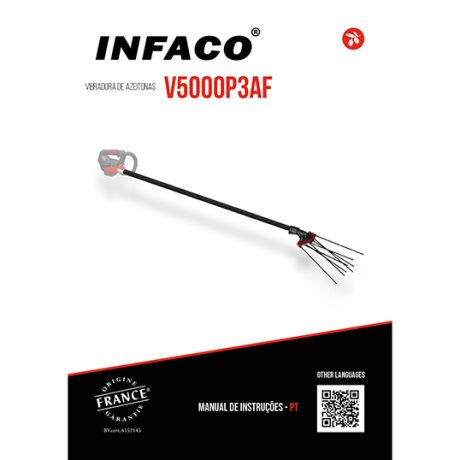 Notice vibreur à olives V5000 à mouvement elliptique sur poignée PW3 en Portugais - INFACO
