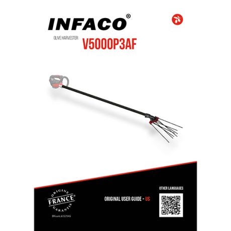 Notice vibreur à olives V5000 à mouvement elliptique sur poignée PW3 en Anglais US - INFACO
