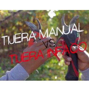 Manual pruning shears vs. professional electric pruning shears F3015 - INFACO