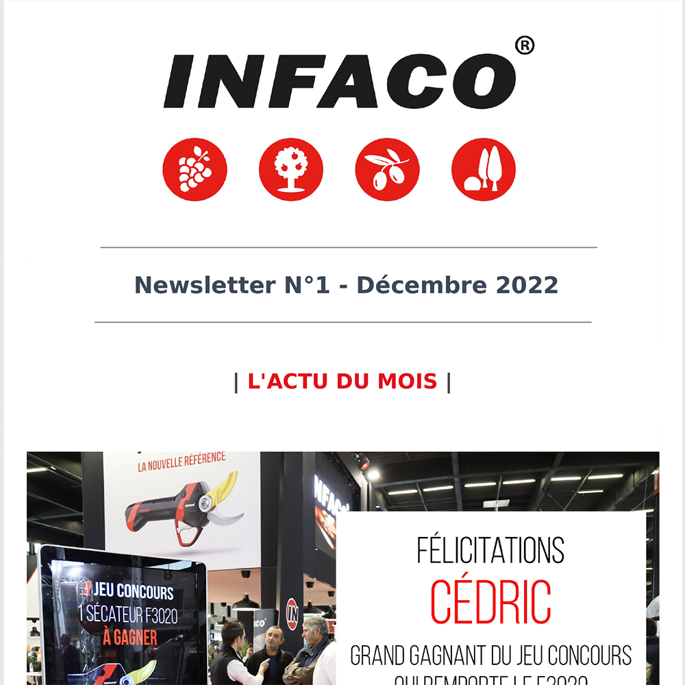 Newsletter clients décembre 2022 - INFACO