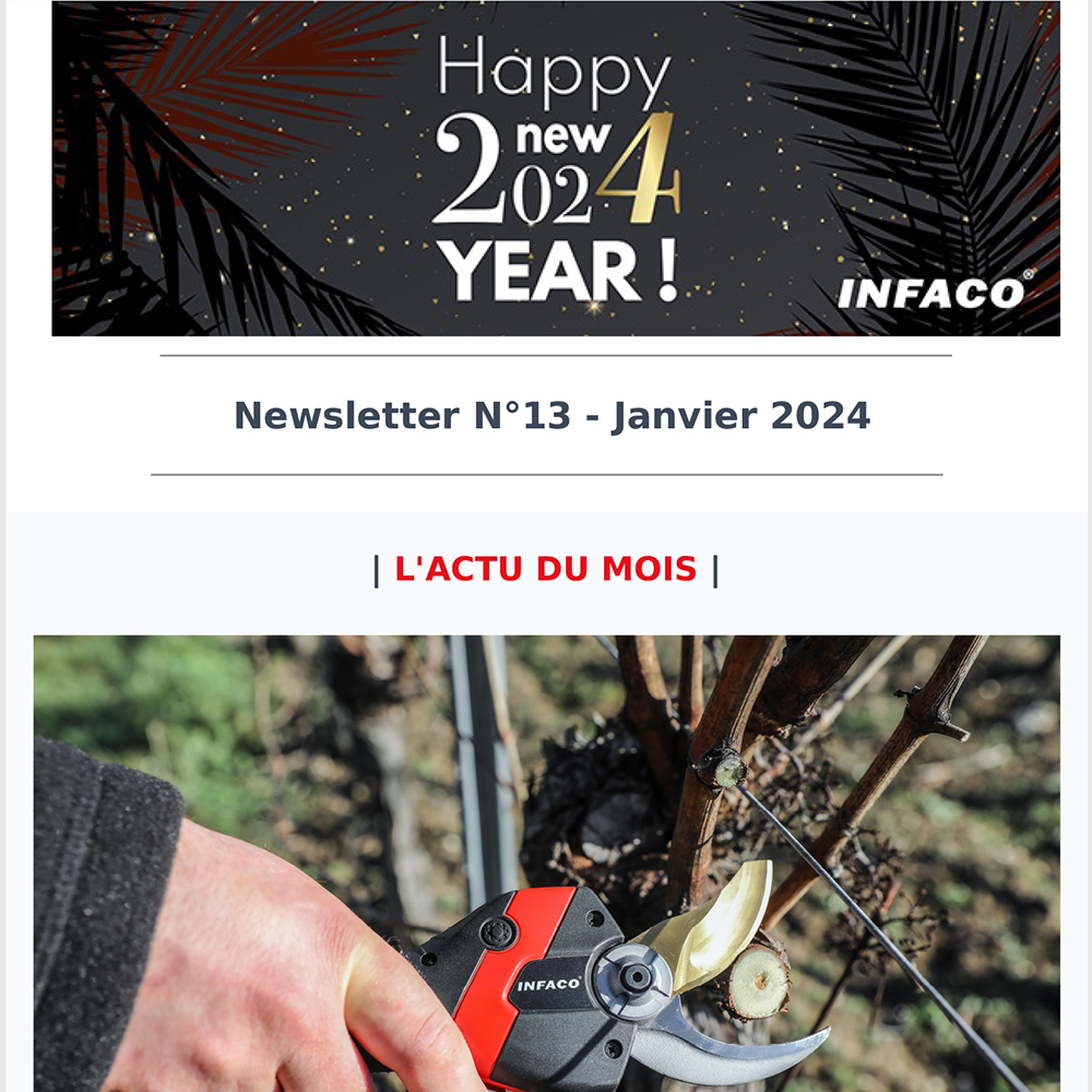 Newsletter clients janvier 2024 - INFACO