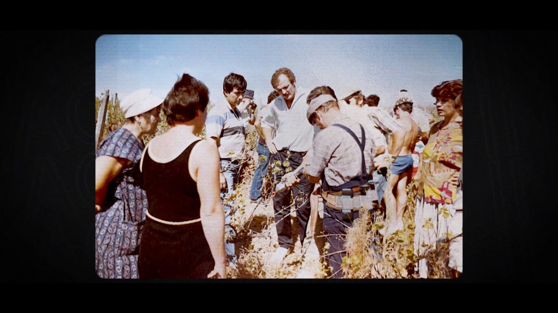 Electrocoup in prova nei vigneti nel 1985