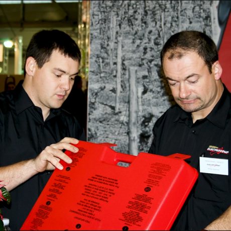 Laurent Rigal au côté de Gilles Delmas, collaborateurs INFACO