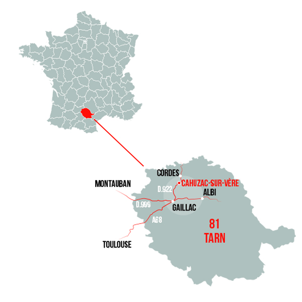 Carte INFACO Tarn France