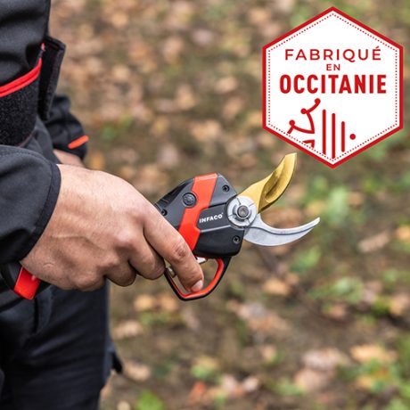 Sécateur F3020 avec logo Fabriqué en Occitanie