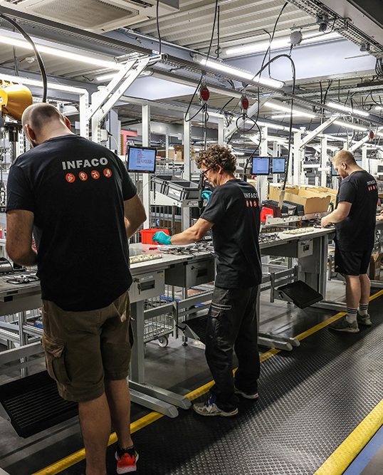 Chaîne de production des sécateurs électriques F3020 Chaîne de production des sécateurs électriques F3020